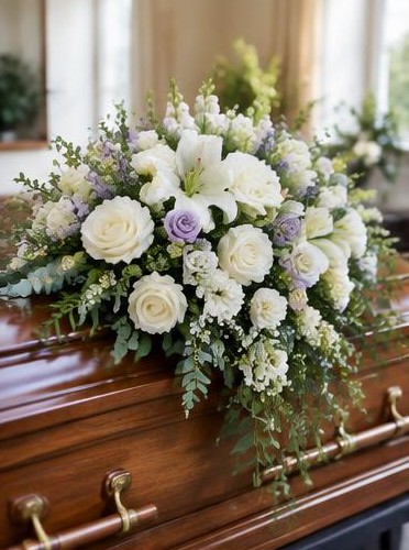 Casket sprays and coffin arrangements